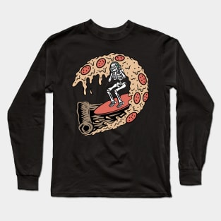 Pizza and Music, Skate on Pizza, Pizza Lover Long Sleeve T-Shirt